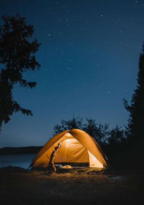 camping under the stars